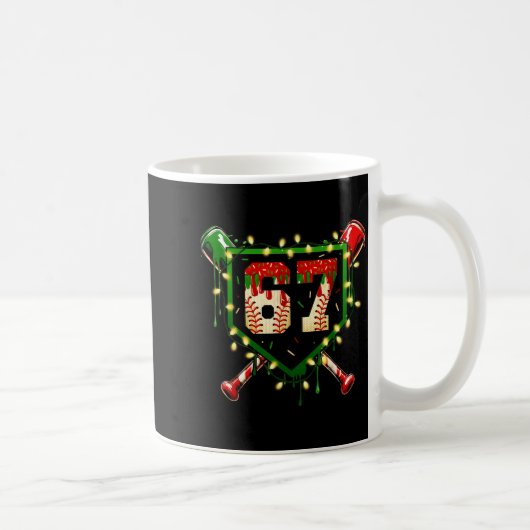 Funny Meme 67 Christmas Baseball Ice Cream Men Boy Kaffeetasse (Rechts)