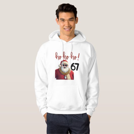 Funny Meme 67 Santa Christmas Sweatshirt (Vorne ganz)