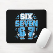 Funny Meme 67 Six Seven 6 7 Italian Brainrot Boys Mousepad (Mit Mouse)