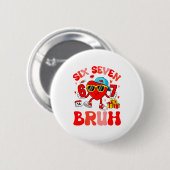 Funny Meme 67 Six Seven Bruh Valentine Heart Toddl Button (Vorne & Hinten)