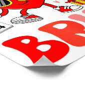 Funny Meme 67 Six Seven Bruh Valentine Heart Toddl Poster (Ecke)