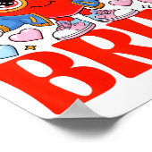 Funny Meme 67 Six Seven Bruh Valentine Heart Women Poster (Ecke)