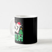 Funny Meme 6 7 Festive Ker Bruh Christmas Tree San Kaffeetasse (Vorderseite Links)