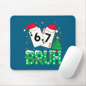 Funny Meme 6 7 Festive Ker Bruh Christmas Tree San Mousepad (Mit Mouse)