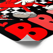 Funny Meme 6 7 Six Seven Bruh Valentine Heart Men  Poster (Ecke)