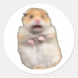 funny meme cat runder aufkleber