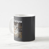 Funny Meme Cat What The Sigma Cute Cat Meme Quote Kaffeetasse (Vorderseite Links)
