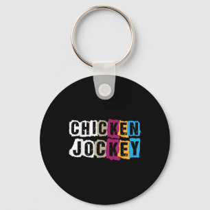 Funny Meme Chicken Jockey T - Shirt.png Schlüsselanhänger