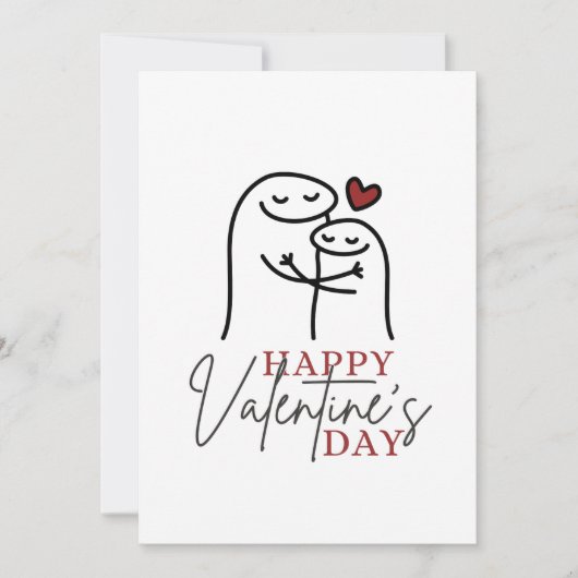 Funny Meme Couple Valentine's Day Card Quirky Einladung (Vorderseite)