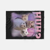 Funny Meme Huh Cat Shirt Cat Lovers Spaß Fleecedecke (Vorderseite (Horizontal))