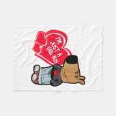 Funny Meme Ich bin nur ein Kill Typ Valentine Coup Fleecedecke (Vorderseite (Horizontal))