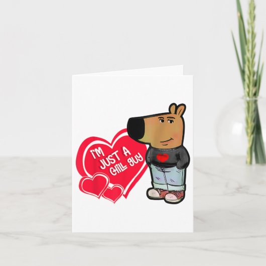 Funny Meme Ich bin nur ein Kill Typ Valentine Coup Karte (Vorderseite)