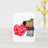 Funny Meme Ich bin nur ein Kill Typ Valentine Coup Karte (Gelbe Blume)