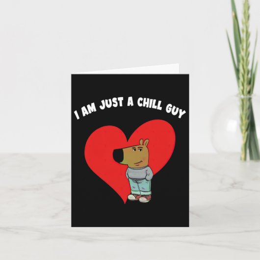 Funny Meme Ich bin nur ein Kill Typ Valentine Coup Karte (Vorderseite)