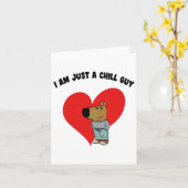 Funny Meme Ich bin nur ein Kill Typ Valentine Coup Karte (Gelbe Blume)