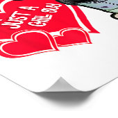 Funny Meme Ich bin nur ein Kill Typ Valentine Coup Poster (Ecke)