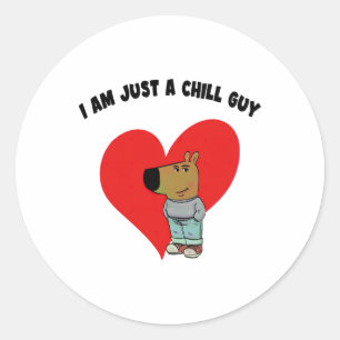 Funny Meme Ich bin nur ein Kill Typ Valentine Coup Runder Aufkleber
