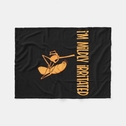 Funny Meme I'm Mildly Irritated Marcus The Worm Sa Fleecedecke (Vorderseite (Horizontal))