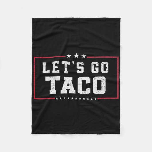 Funny Meme Let's Go Taco Fleecedecke (Vorderseite)