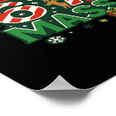 Funny Meme Merry 67 M Candy Cane Christmas Numbers Poster (Ecke)
