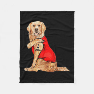 Funny Meme Niedlich Hund I Liebe Mama Tattoo Gesch Fleecedecke