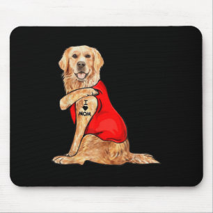 Funny Meme Niedlich Hund I Liebe Mama Tattoo Gesch Mousepad