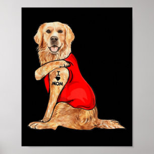 Funny Meme Niedlich Hund I Liebe Mama Tattoo Gesch Poster