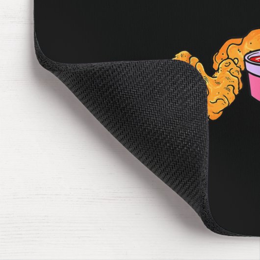 Funny Meme Really Right In Front Of My Chicken Ten Mousepad (Ecke)