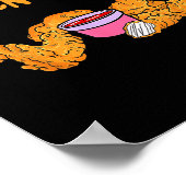 Funny Meme Really Right In Front Of My Chicken Ten Poster (Ecke)