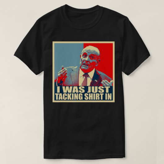 Funny Meme Rudy Giuliani Tacking T-Shirt (Design vorne)