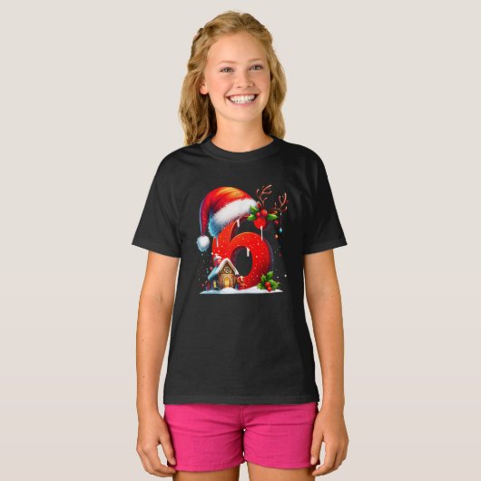 Funny Meme Saying 6 7 Six Seven Christmas T-Shirt (Vorne ganz)
