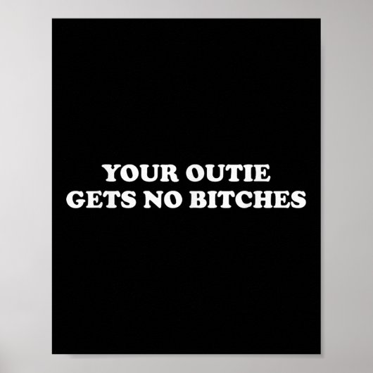 Funny Meme Severance Ihre Outie wird keine Es Poster (Vorne)