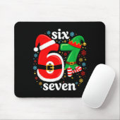 Funny Meme Six Seven 67 Elf 6 7 Santa Christmas Pa Mousepad (Mit Mouse)