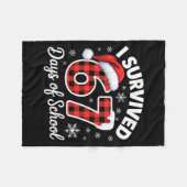 Funny Meme Six Seven Christmas I Survived 67 Days  Fleecedecke (Vorderseite (Horizontal))