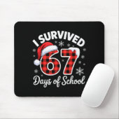 Funny Meme Six Seven Christmas I Survived 67 Days  Mousepad (Mit Mouse)
