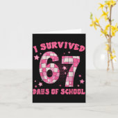 Funny Meme Six Seven Teacher I Survived 67 Days Of Karte (Gelbe Blume)