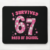 Funny Meme Six Seven Teacher I Survived 67 Days Of Mousepad (Vorne)