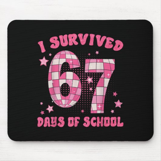 Funny Meme Six Seven Teacher I Survived 67 Days Of Mousepad (Vorne)