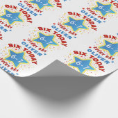 Funny Meme Six Today 6-7 Every Day Birthday Kid's Geschenkpapier (Ecke)