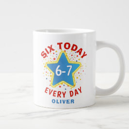 Funny Meme Six Today 6-7 Every Day Birthday Kid's  Jumbo-Tasse