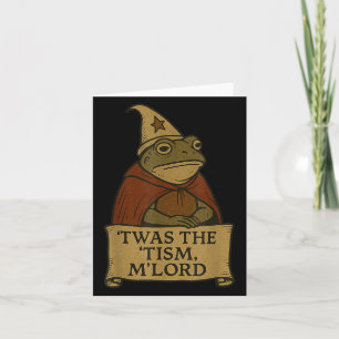 Funny Meme T-Shirts Twas The Tism Mlord Karte
