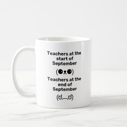 Funny Meme Teacher Kaffeetasse (Links)