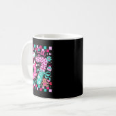 Funny Meme Valentine Six Seven 6 7 Valentine Heart Kaffeetasse (Vorderseite Links)