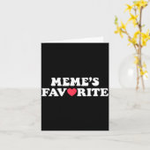 Funny Meme's Favorite Son Daughter I'm Meme's Favo Karte (Gelbe Blume)