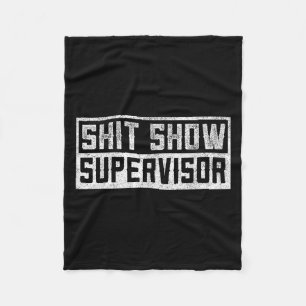 Funny Men Adult Humor T Show Supervisor Mama Fleecedecke