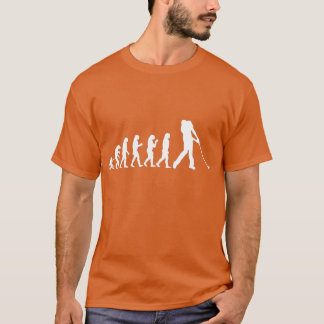 Funny Men Golf Golfspielen Caveman Evolution T-Shirt