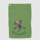 Funny Men Golf Persönliches Geschenk Golfhandtuch (Vorderseite)