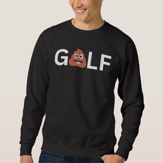 Funny Men Golf Sweatshirt (Vorderseite)