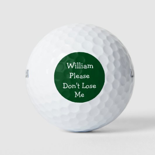 Funny Men Novelty Lost Golf Balls Golfball (Vorderseite)