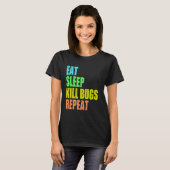 Funny men pest control exterminator exterminating  T-Shirt (Vorne ganz)